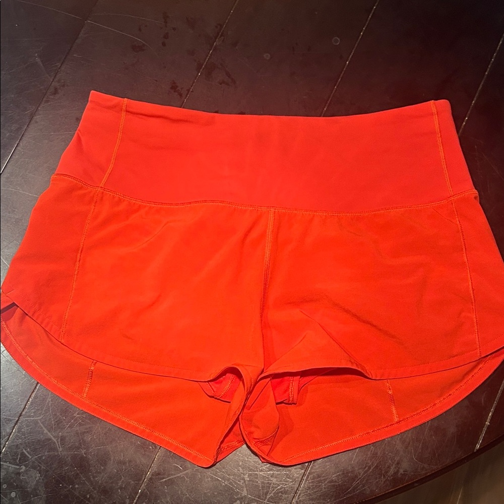 Lululemon  Red Athletic Shorts